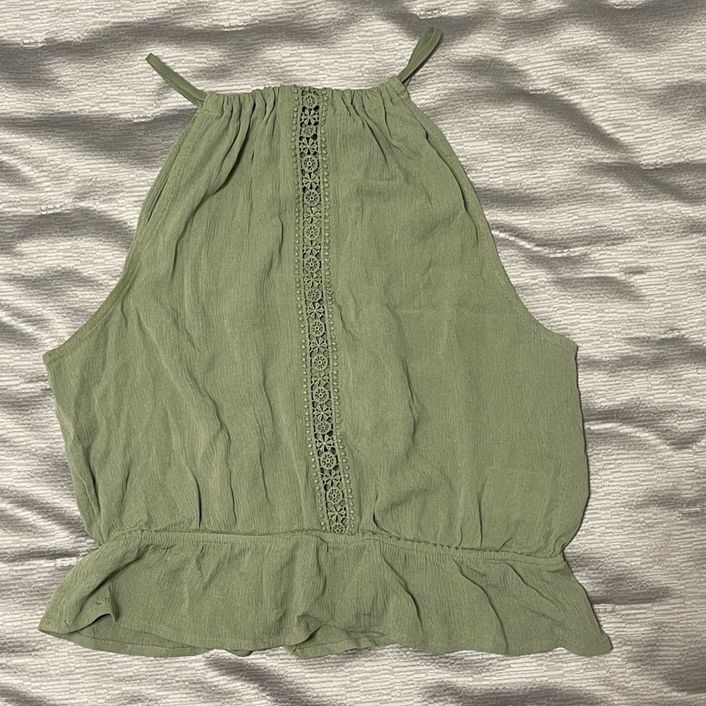 Light olive sleeveless top